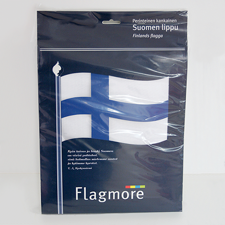 Suomen lippu paketissa